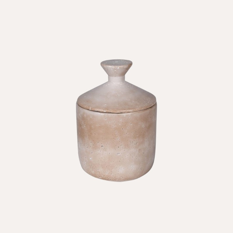 Small Taupe Jar