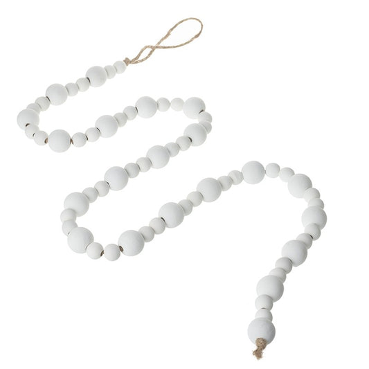 White Beaded Garland