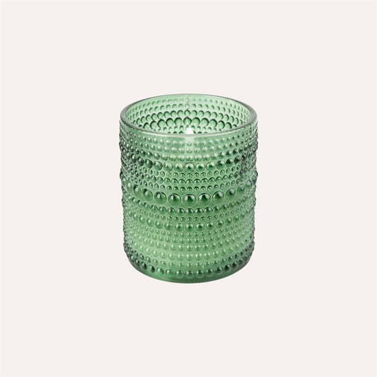 Olive Led Glass Candle
