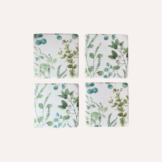 Set of 4 Eucalyptus Coasters