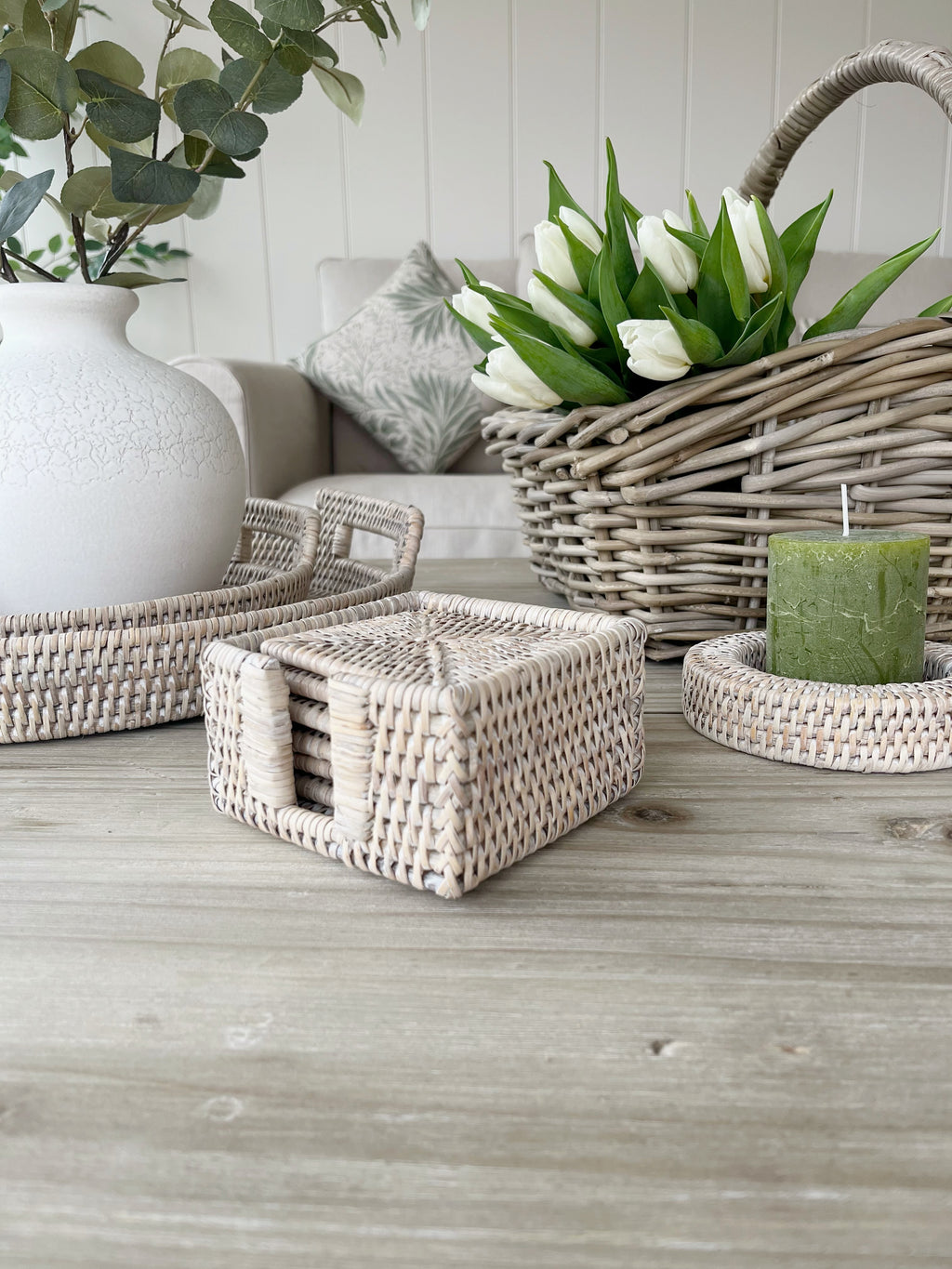 Square Rattan Coasters