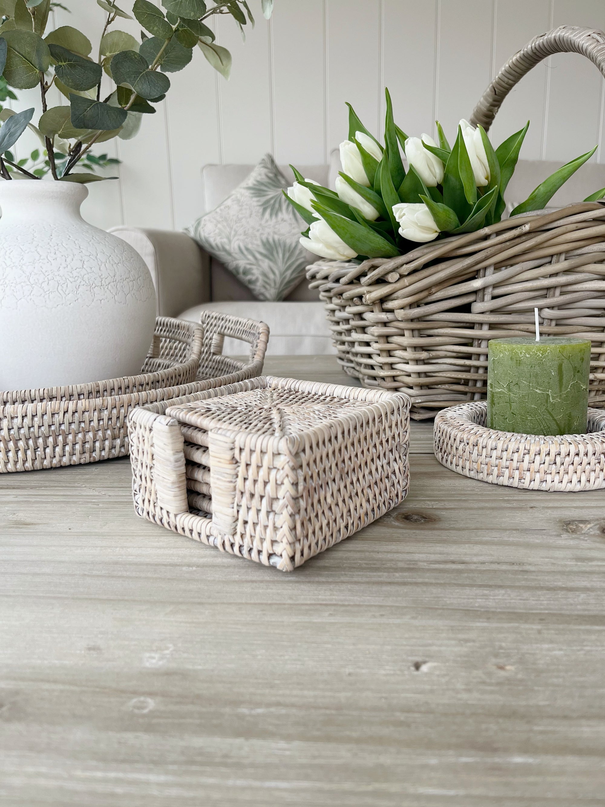 Square Rattan Coasters