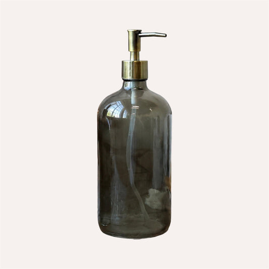 Coal Glass Pump Bottle