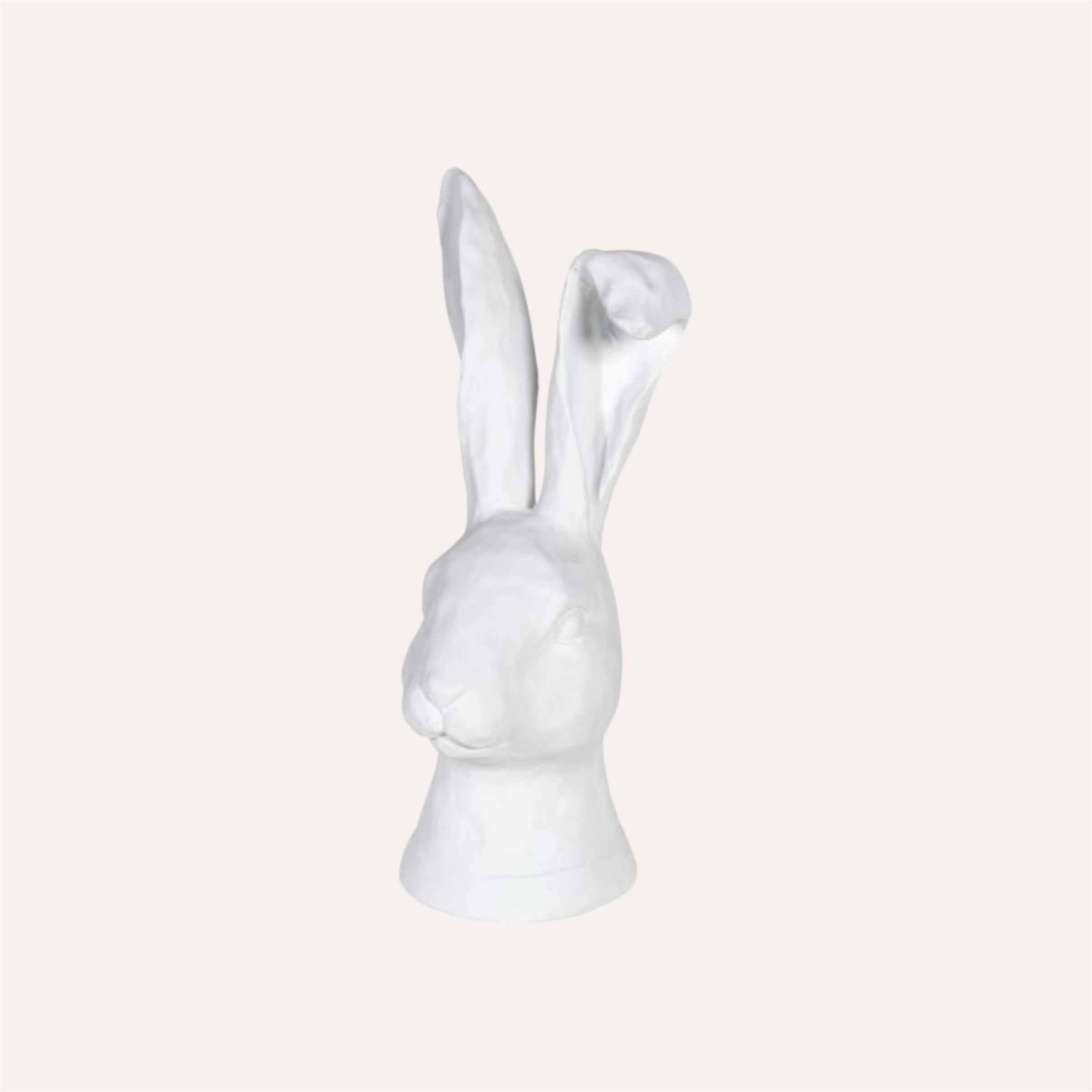 White Rabbit Head Ornament
