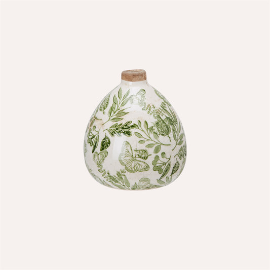 Green Vintage Style Vase