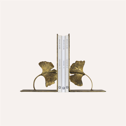 Golden Lotus Bookends