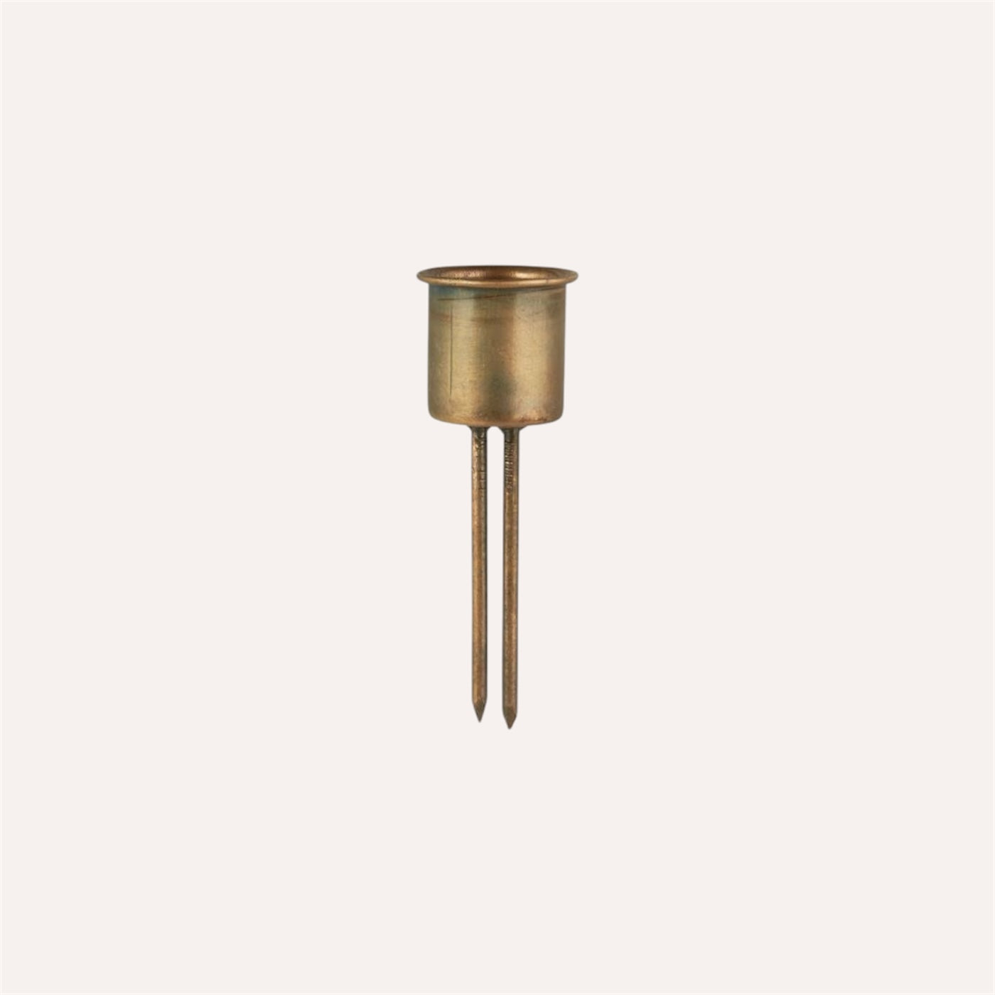 Antiqued Gold Dinner Candle Spear