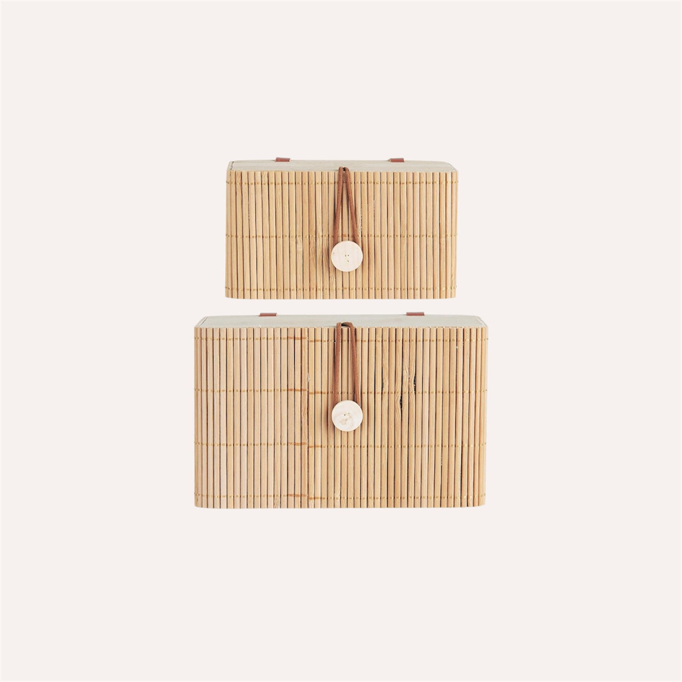Set Of 2 Bamboo Boxes