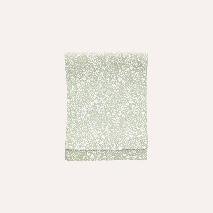 Sage Floral Table Runner