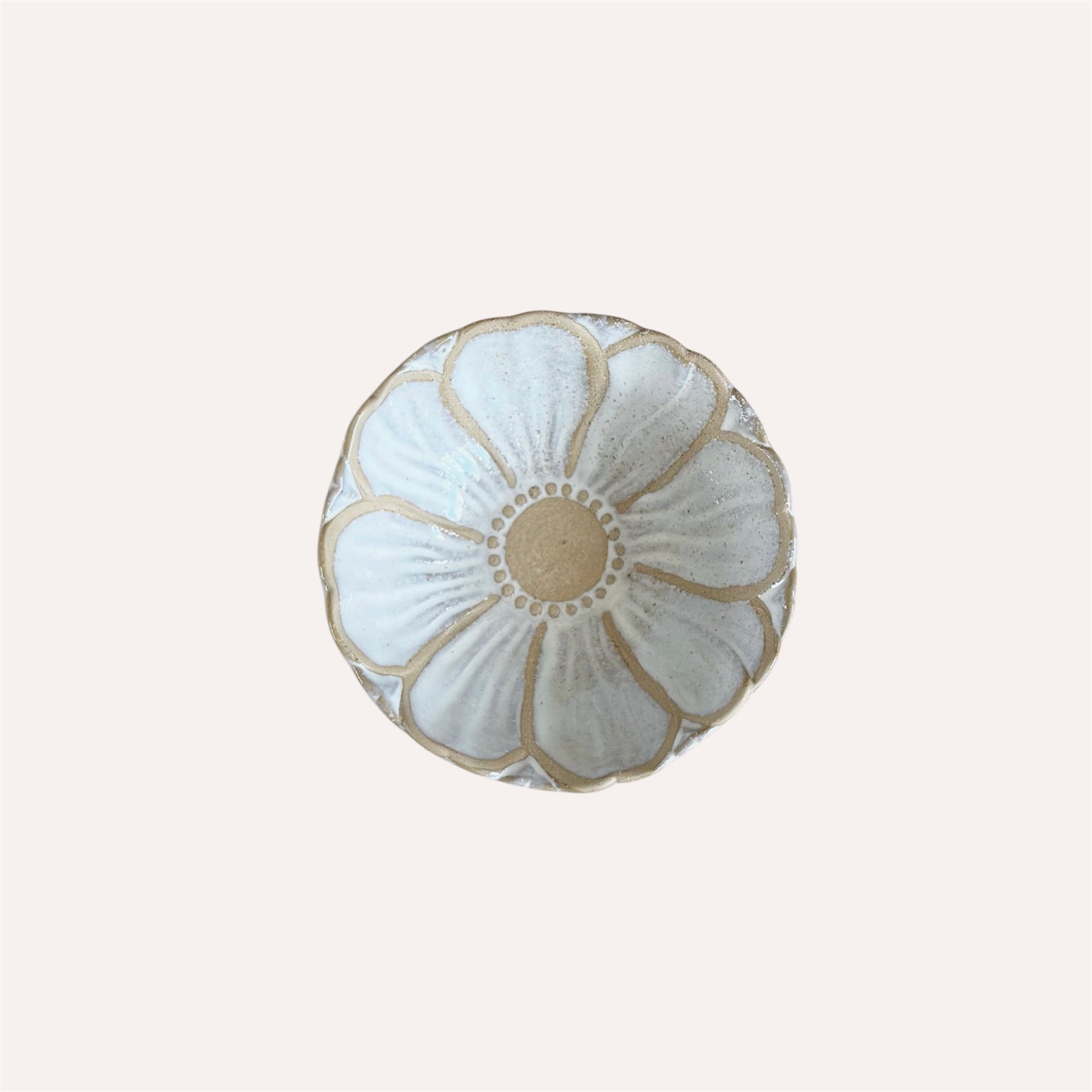 Stoneware Flower Bowl