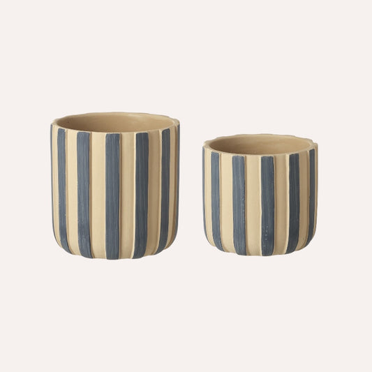 Blue Stripe Pot