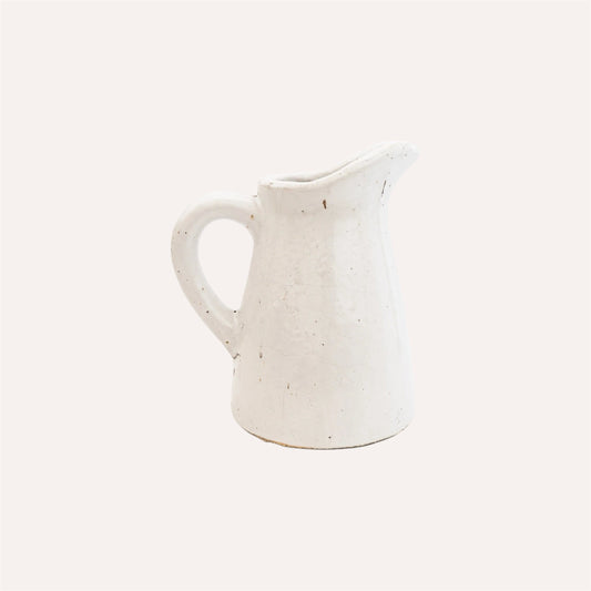 Distressed White Jug
