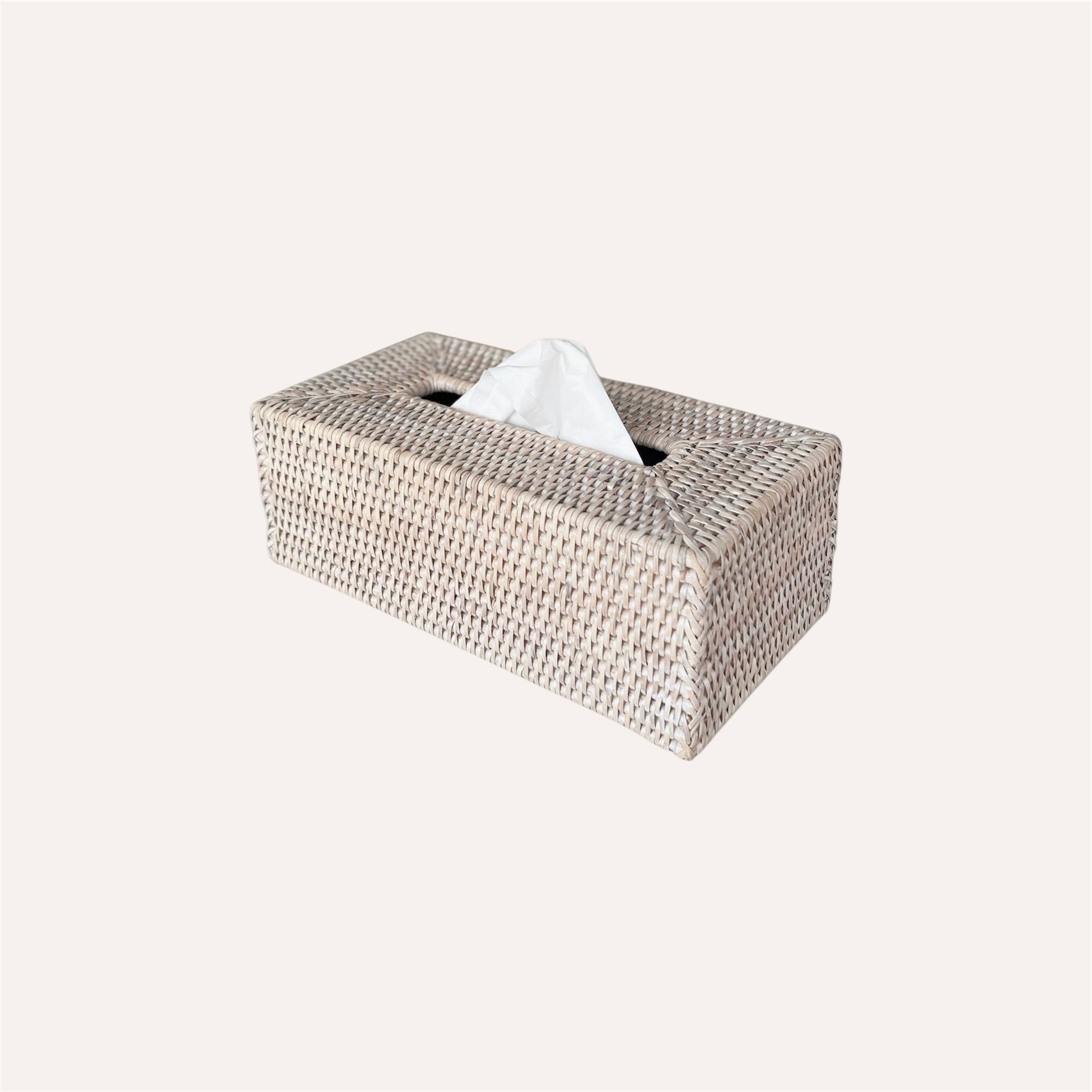 Rattan Rectangle Tissue Box
