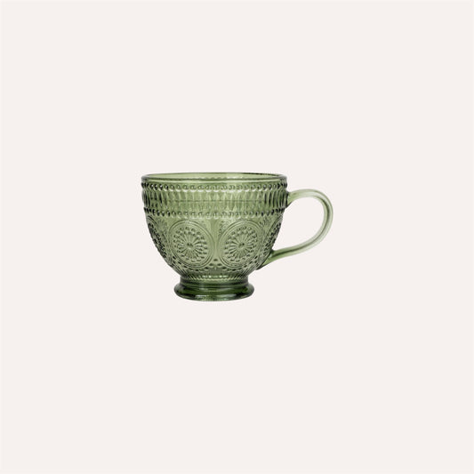 Green Glass Mug