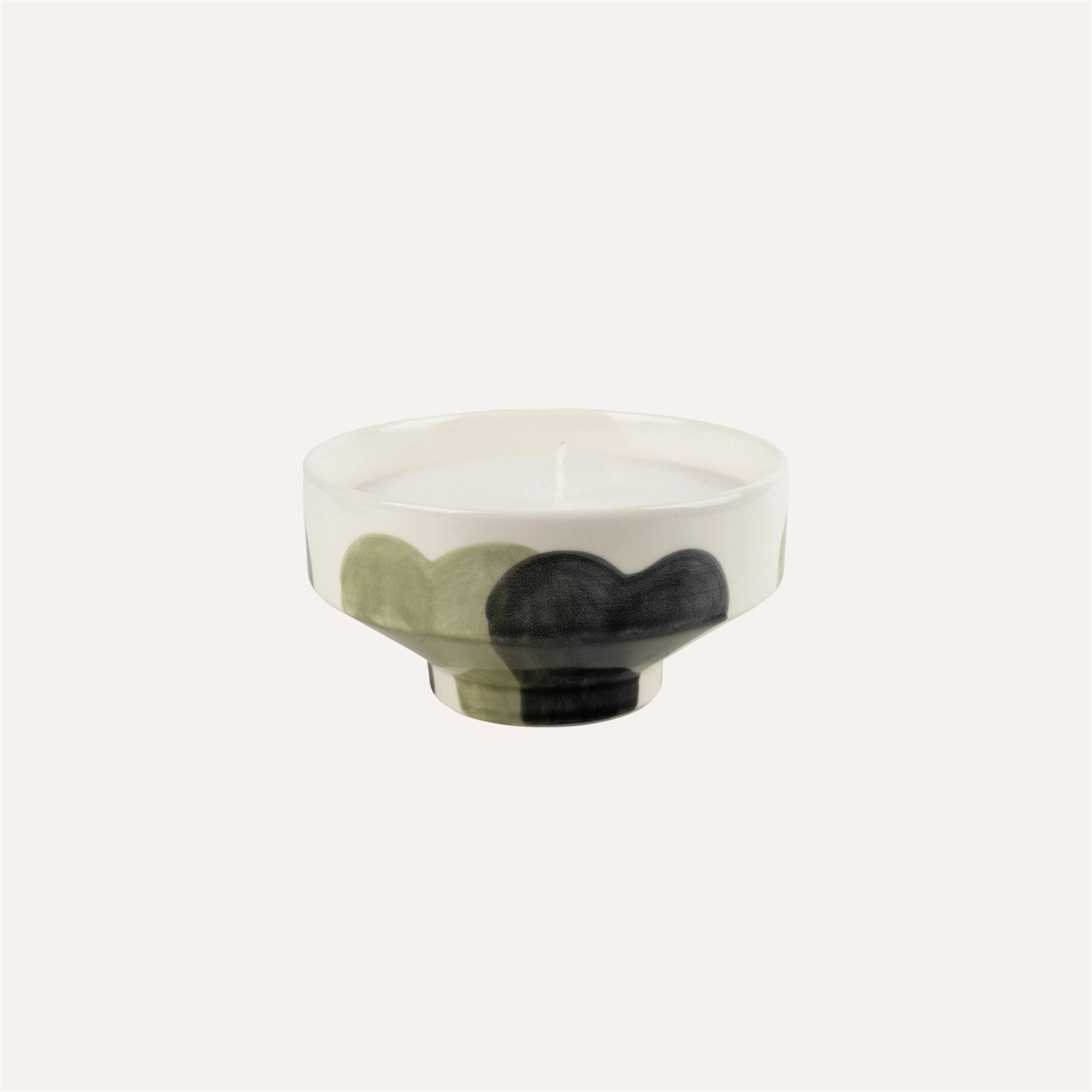 Green Ceramic Candle Bowl
