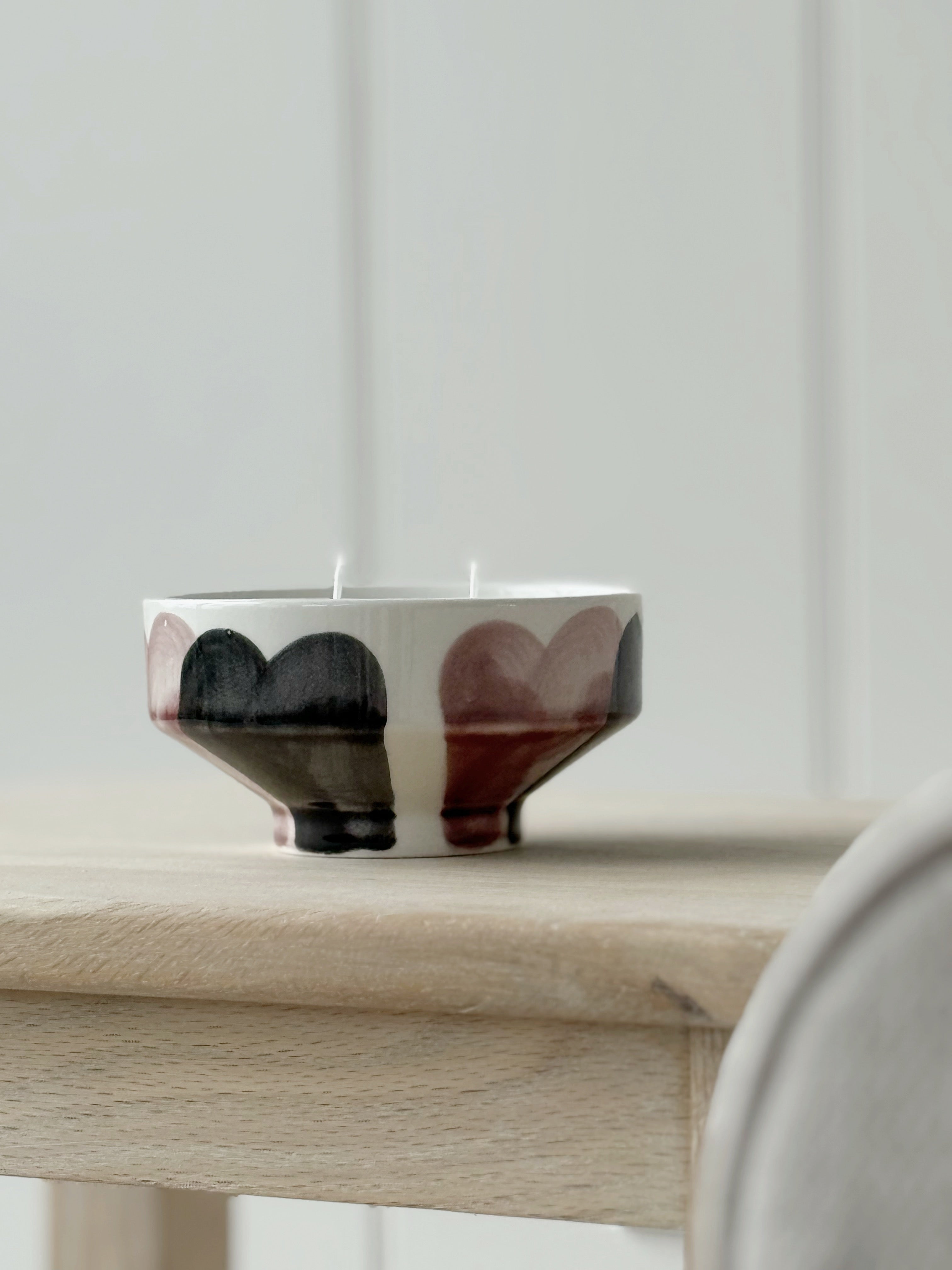 Plum Ceramic Candle Bowl