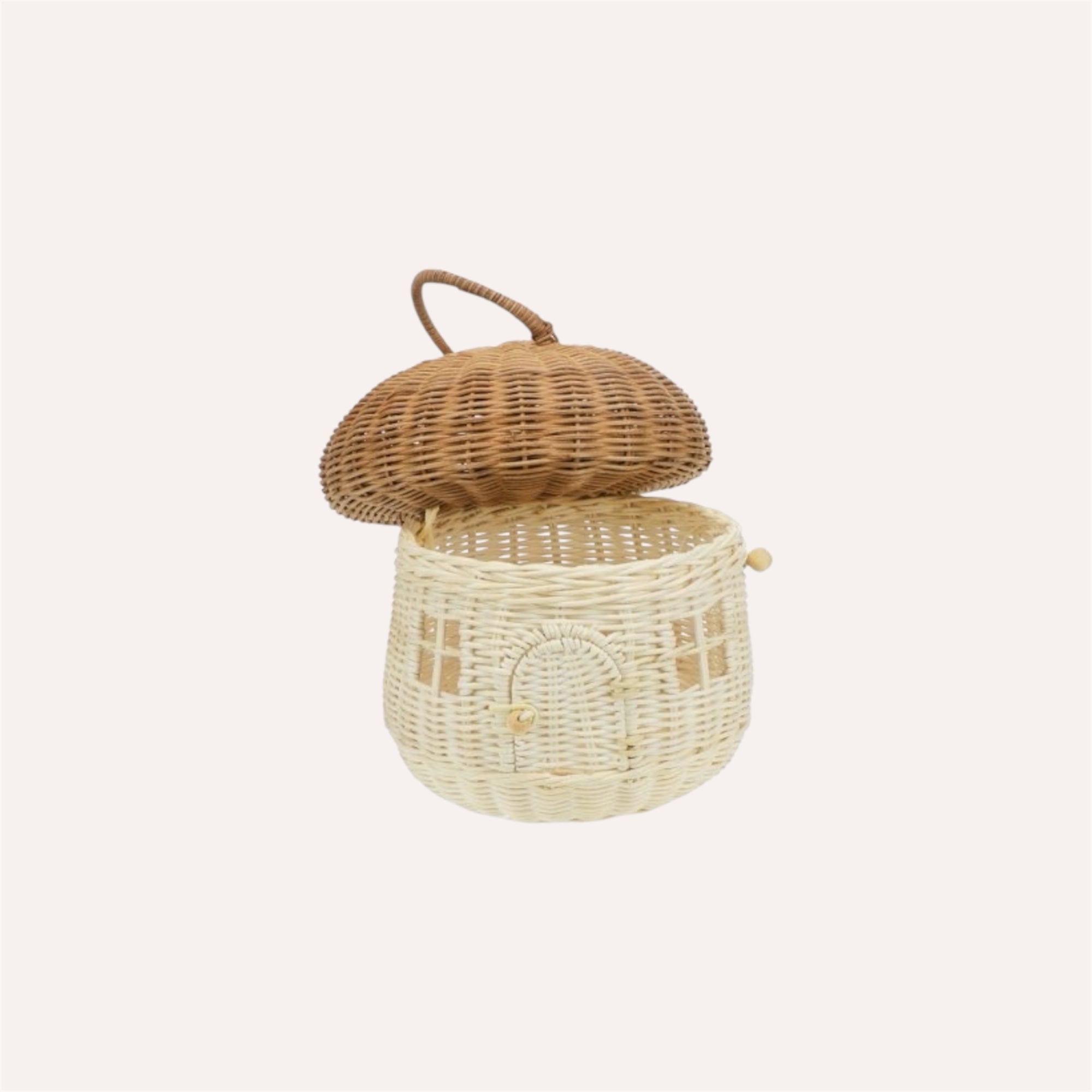 Rattan Mushroom Basket
