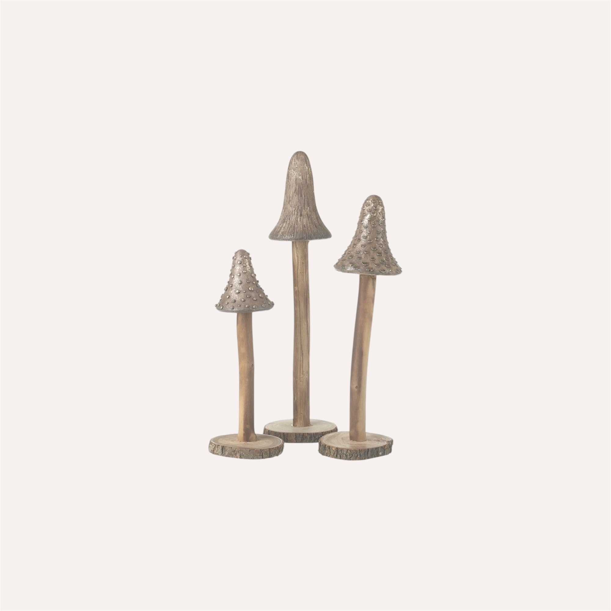 Set Of 3 Toadstools