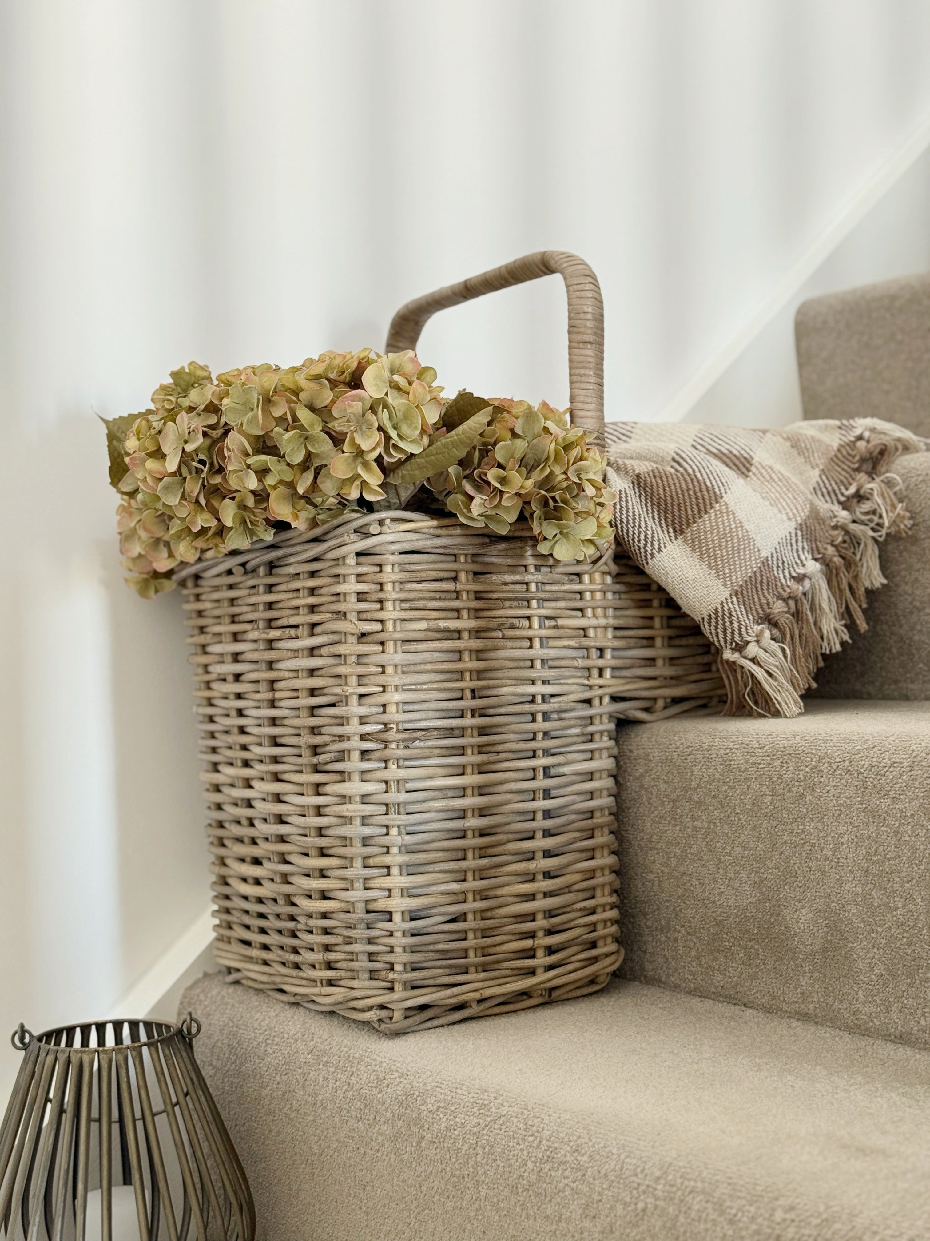 Rattan Stair Basket