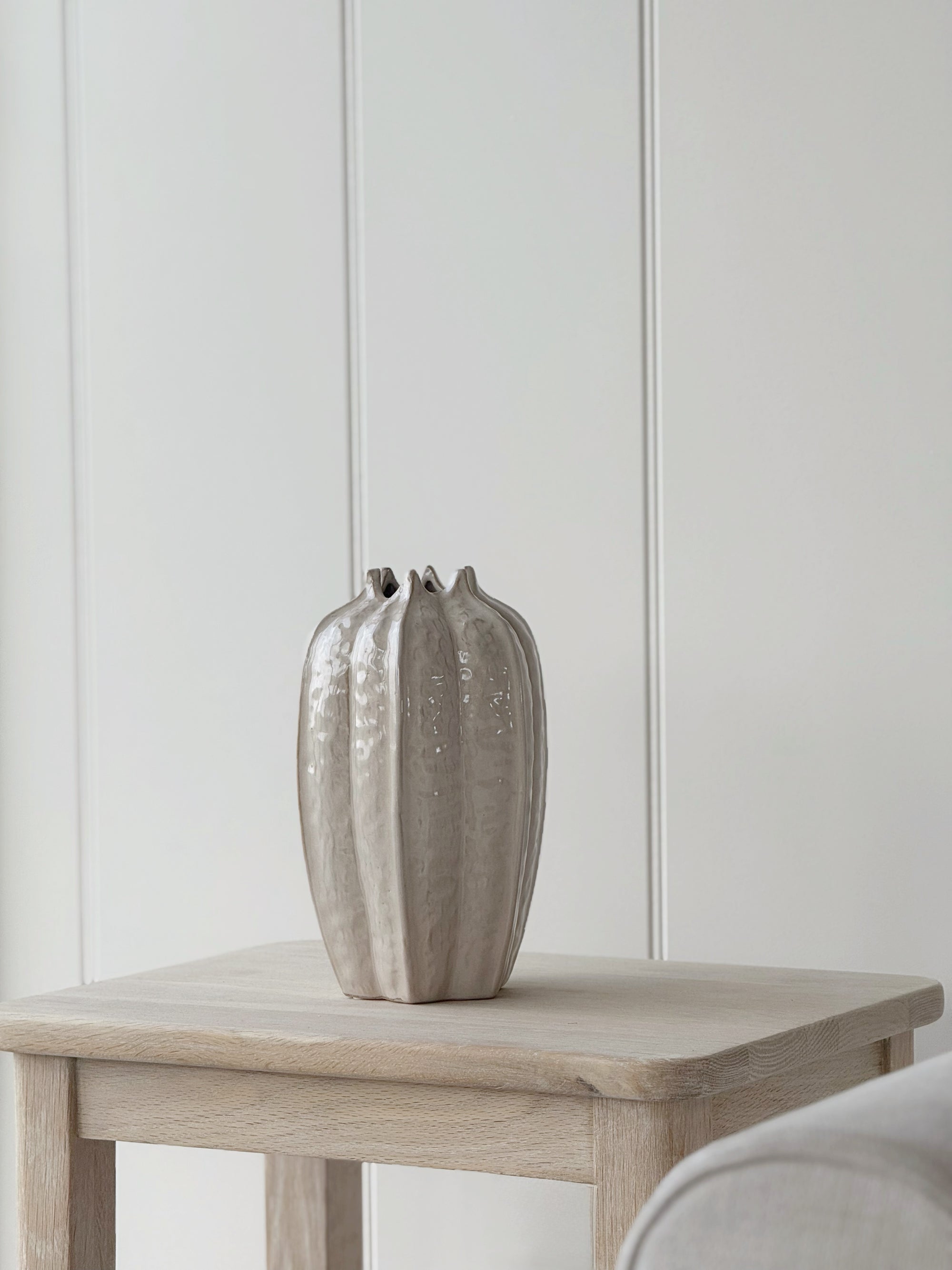 Large Stoneware Pod Vase