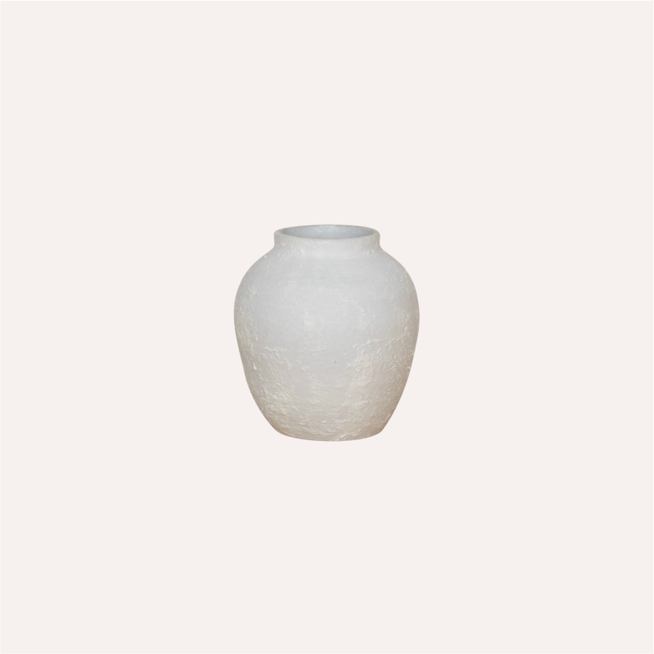 White Stone Vase