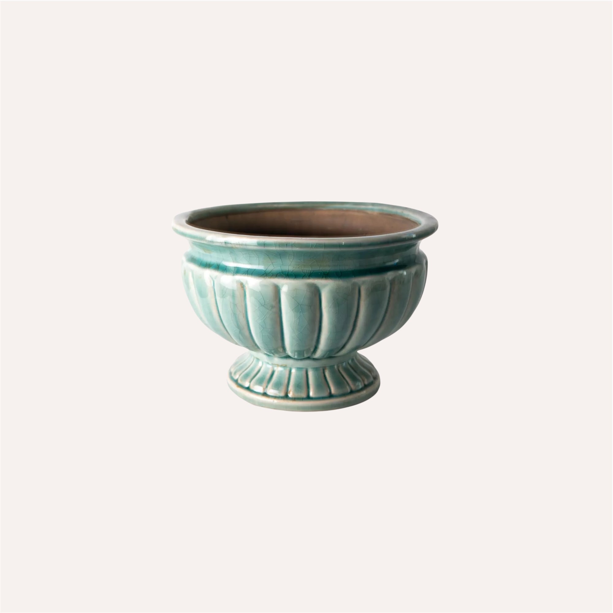 Sea Blue Ornate Planter