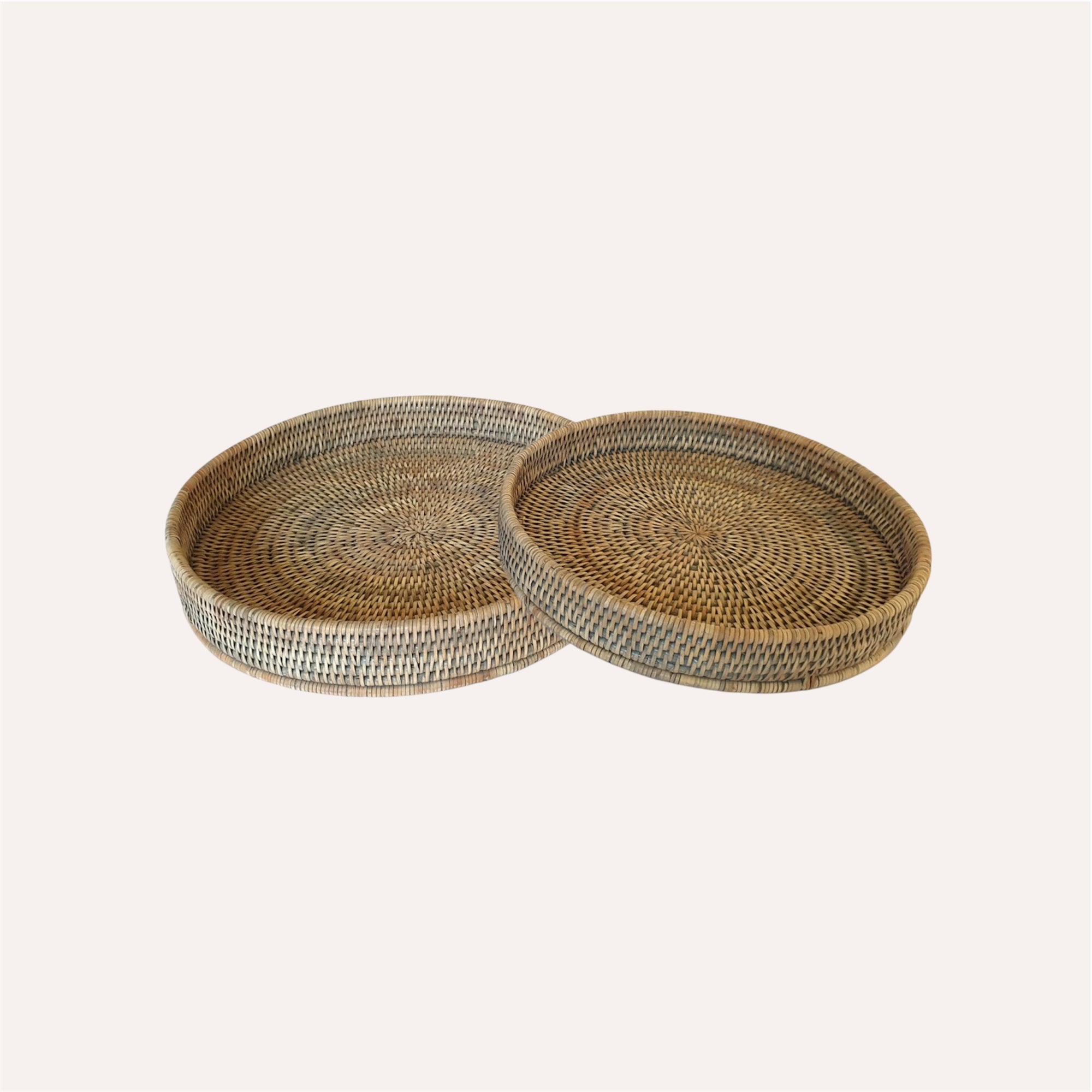 Burghley Round Rattan Tray