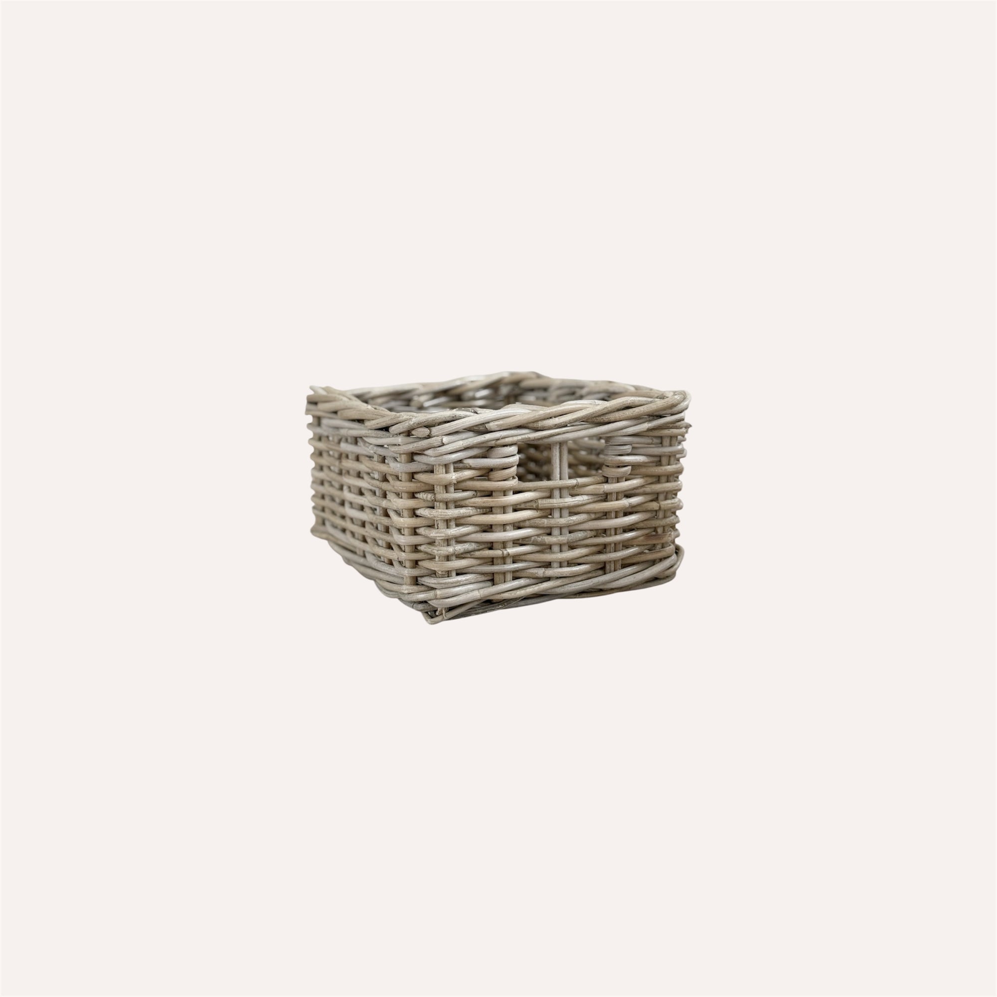 Oblong Rattan Storage Basket