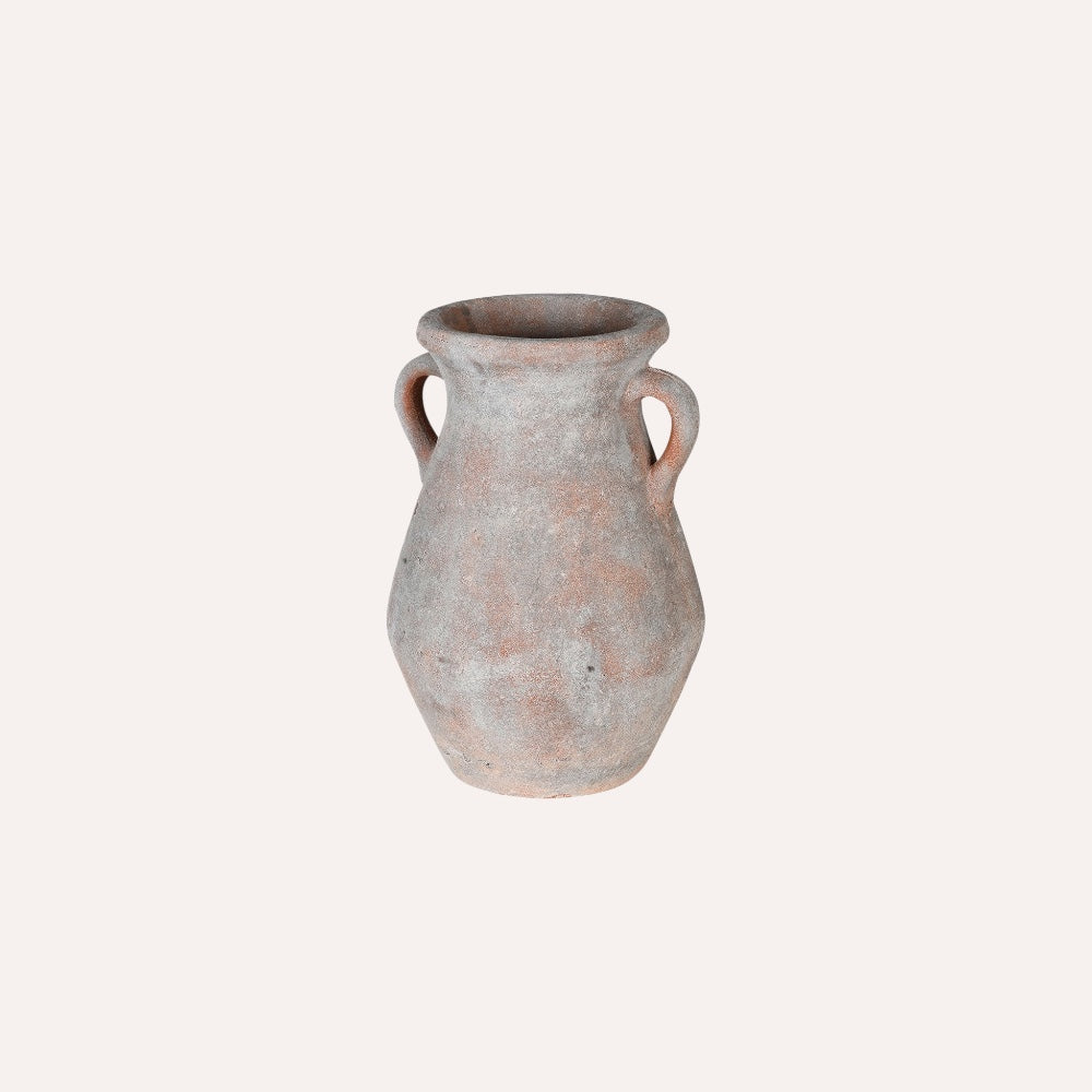 Large Distressed Terracotta Vase