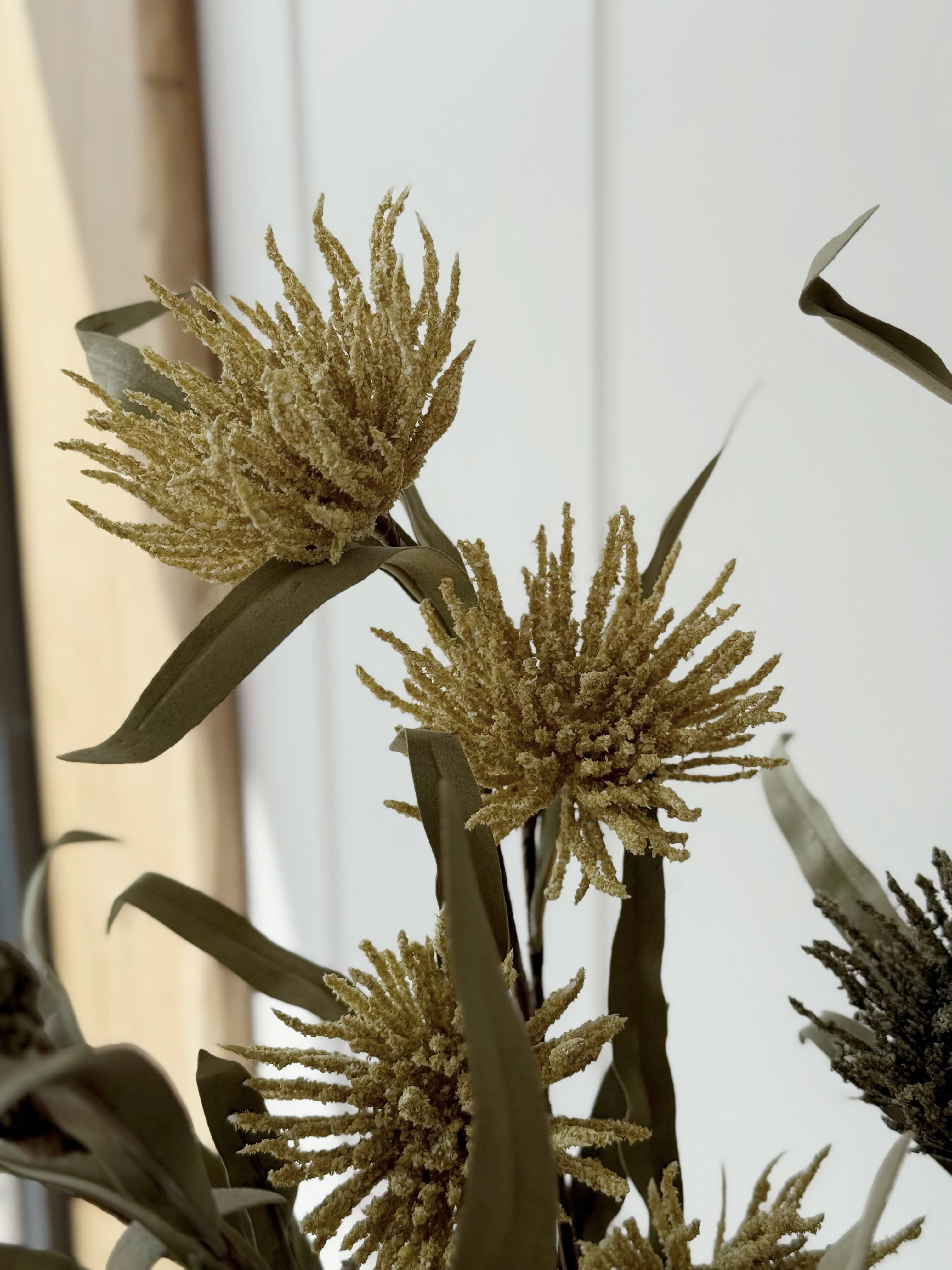 Ochre Flocked Autumn Stem