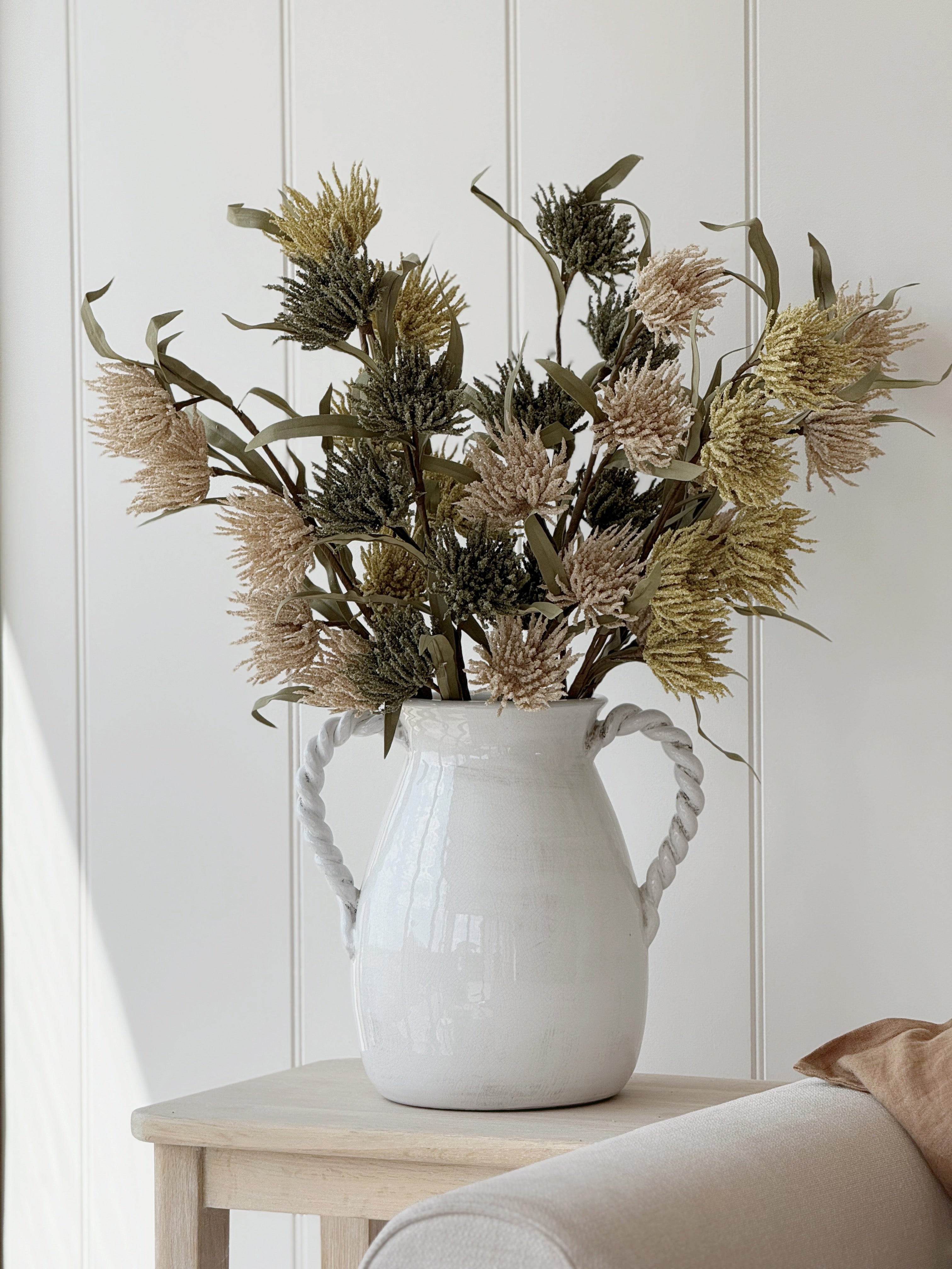 Natural Flocked Autumn Stem