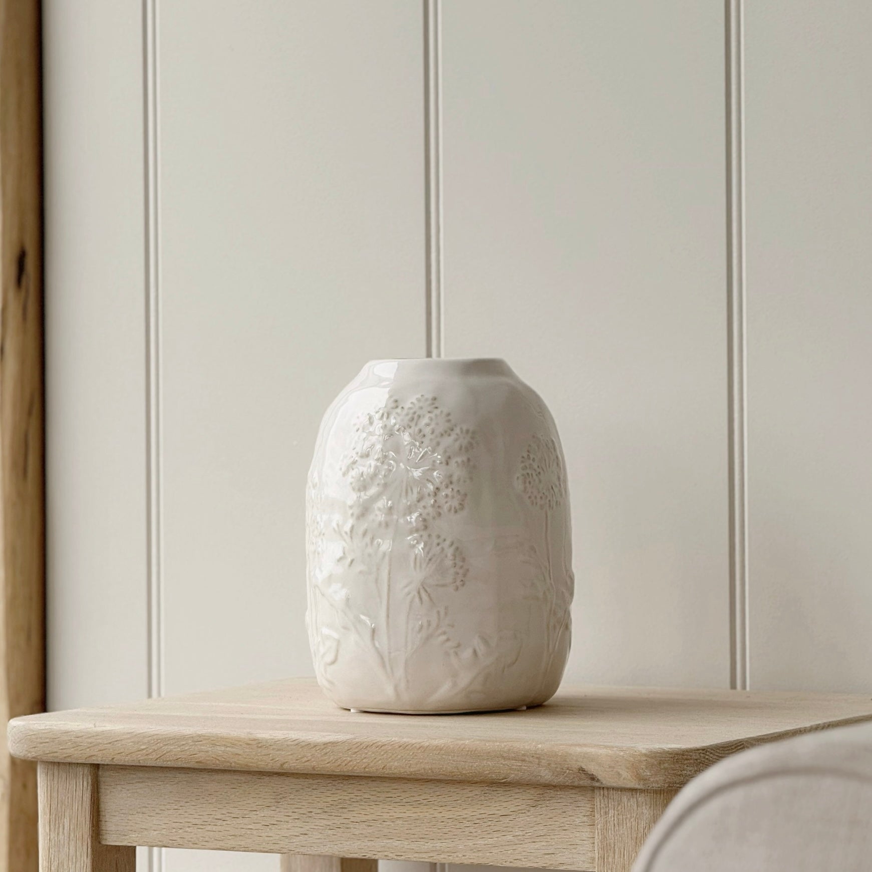 White Flower Vase