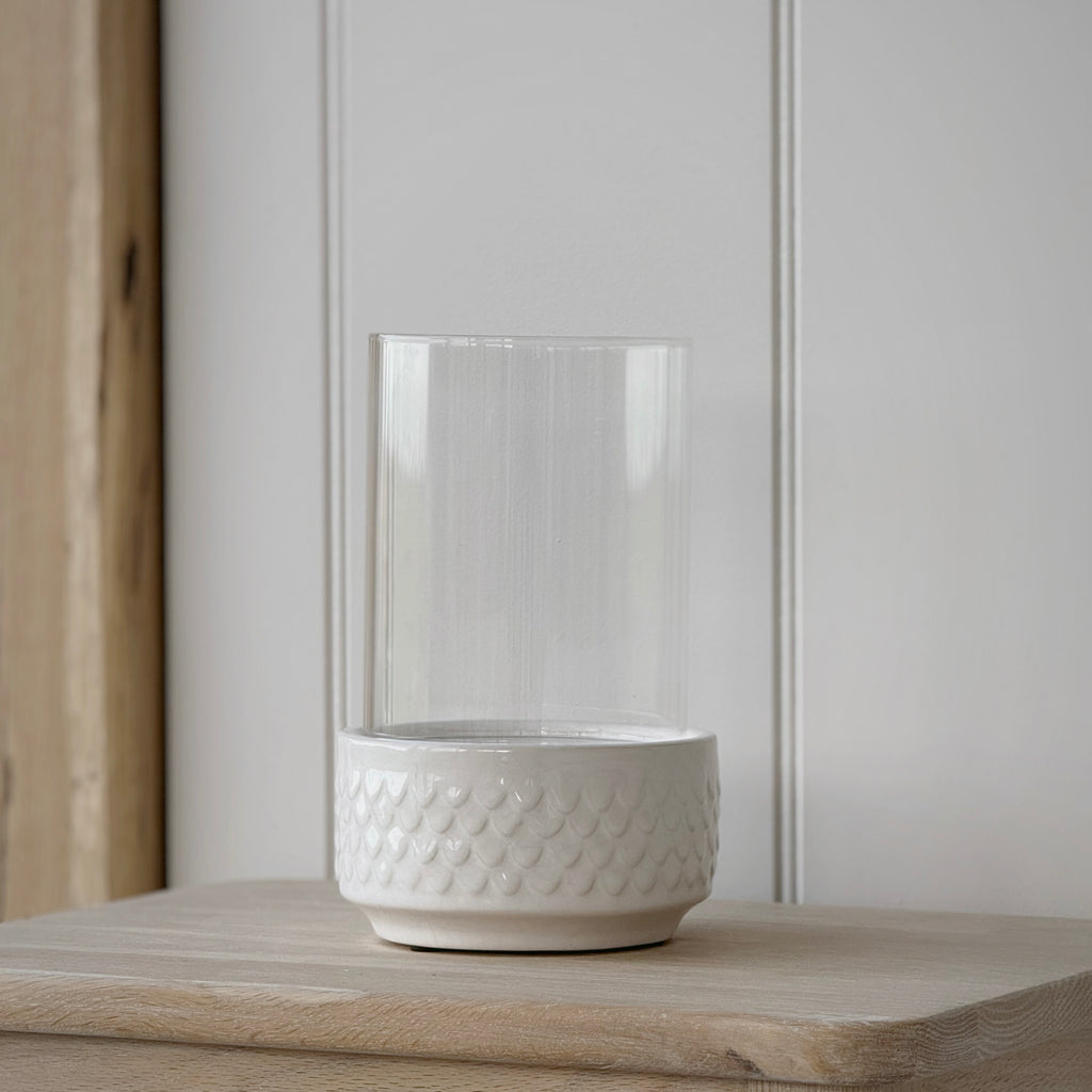 White Ceramic Lantern
