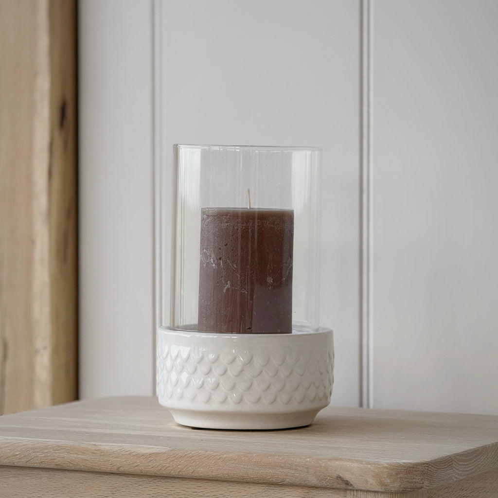 White Ceramic Lantern