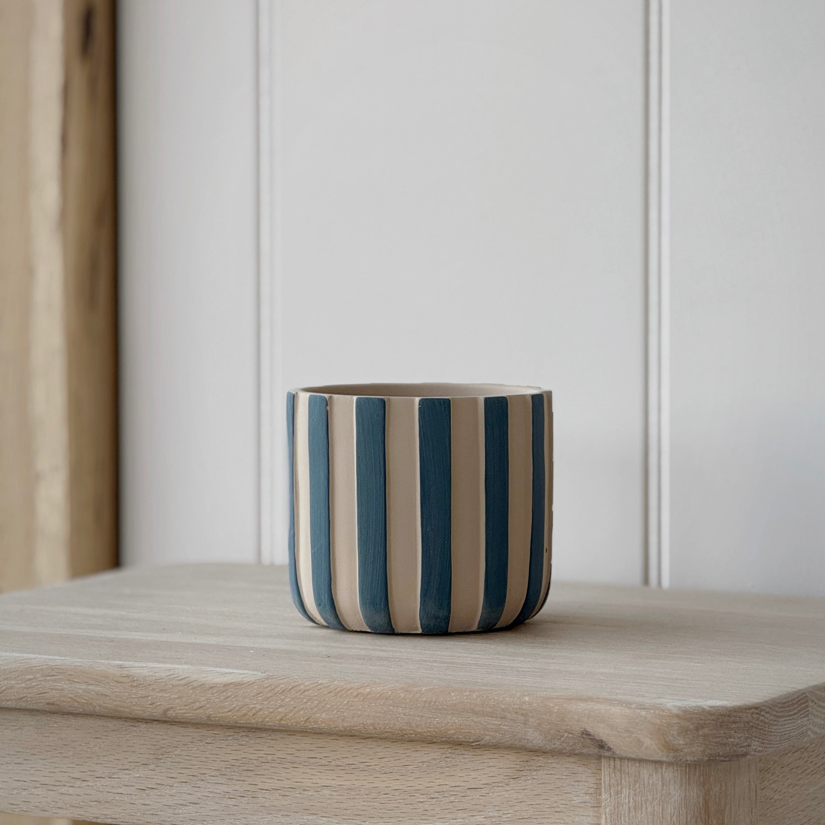 Blue Stripe Pot