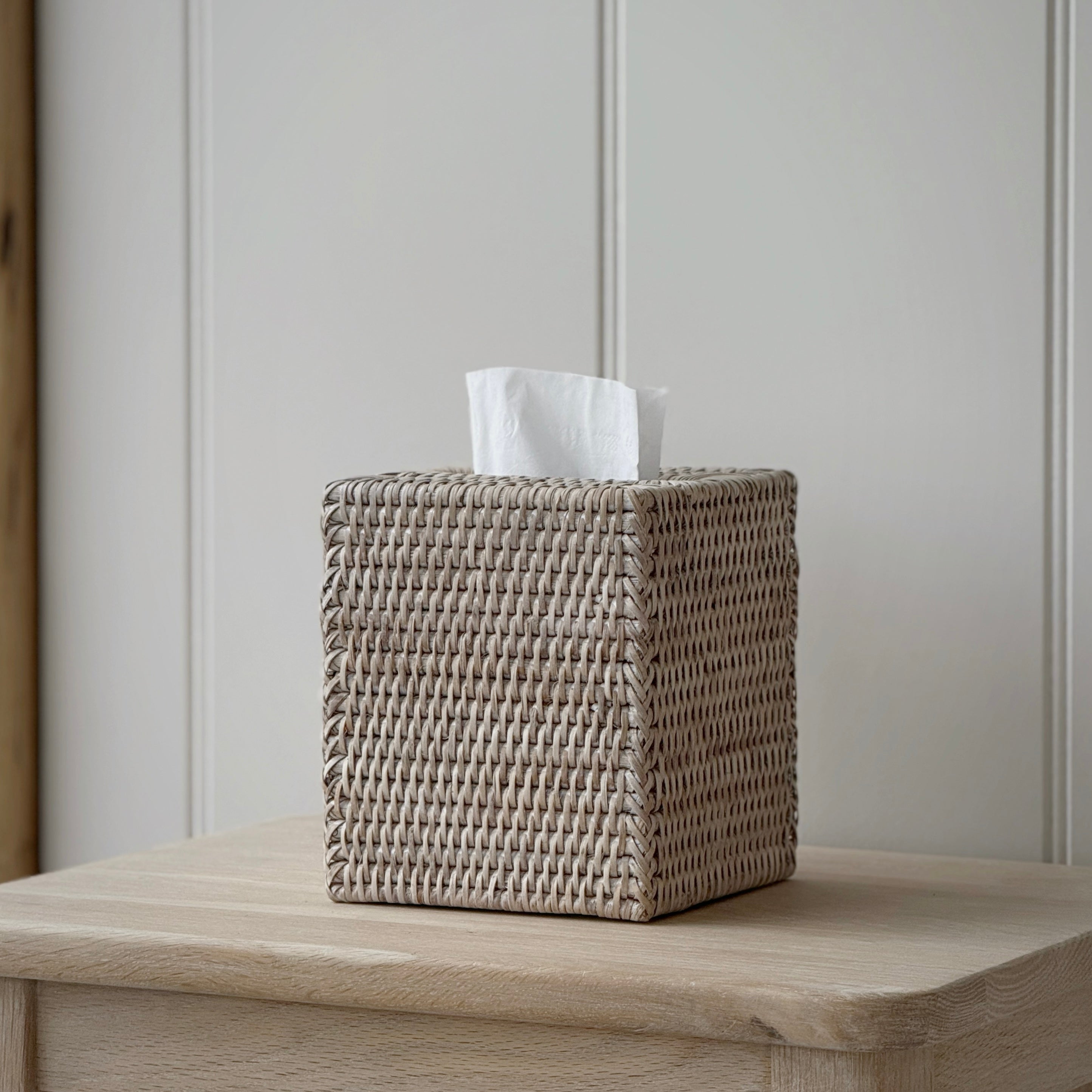 Rattan Tissue Box