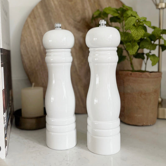 White Salt & Pepper Mill