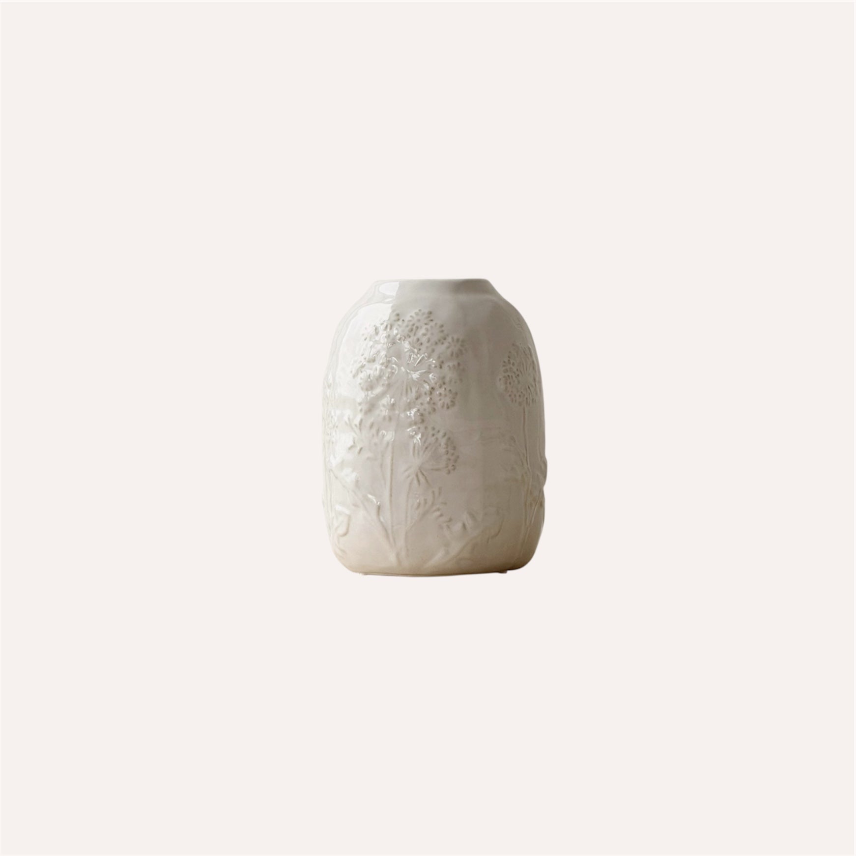 White Flower Vase