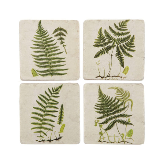 Set of 4 Fern Coasters