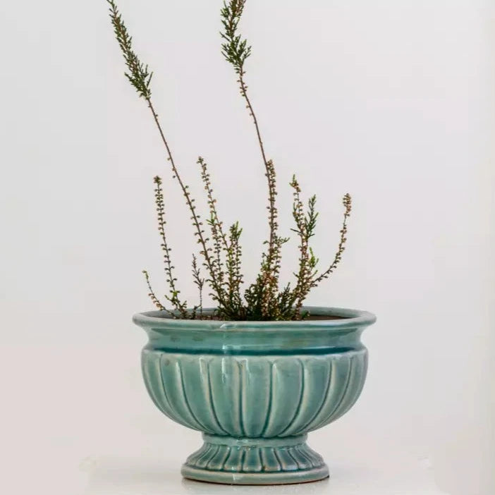 Sea Blue Ornate Planter