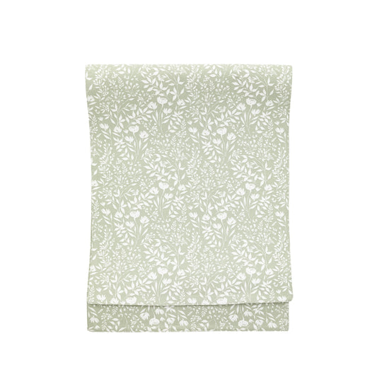 Sage Floral Table Runner