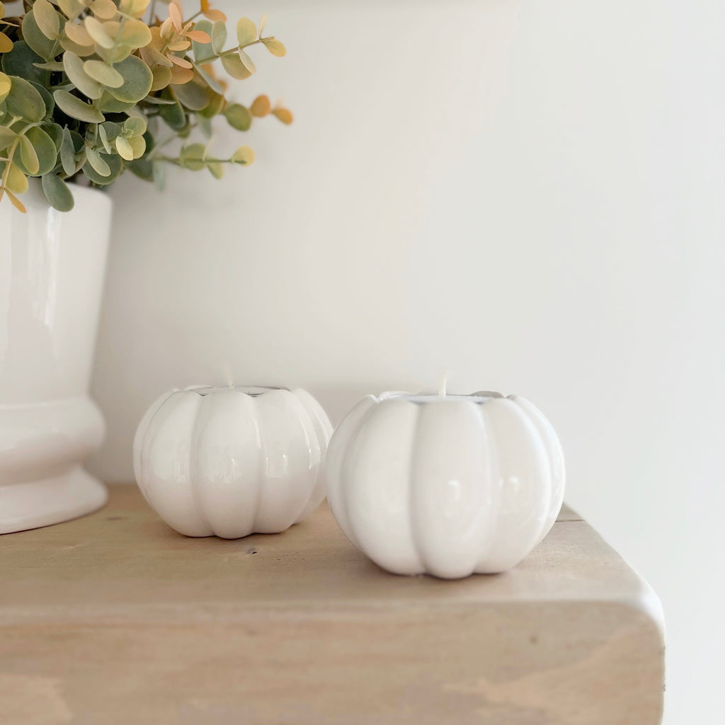 Set of Pumpkin T-Light Holder’s