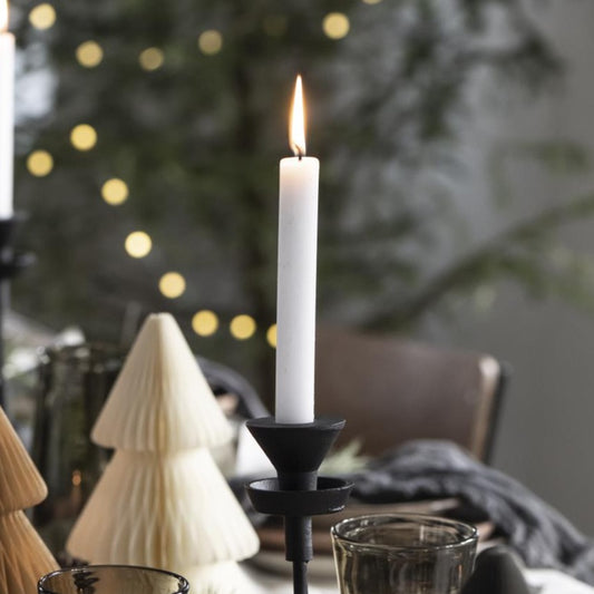 Tall White Dinner Candle Bundle