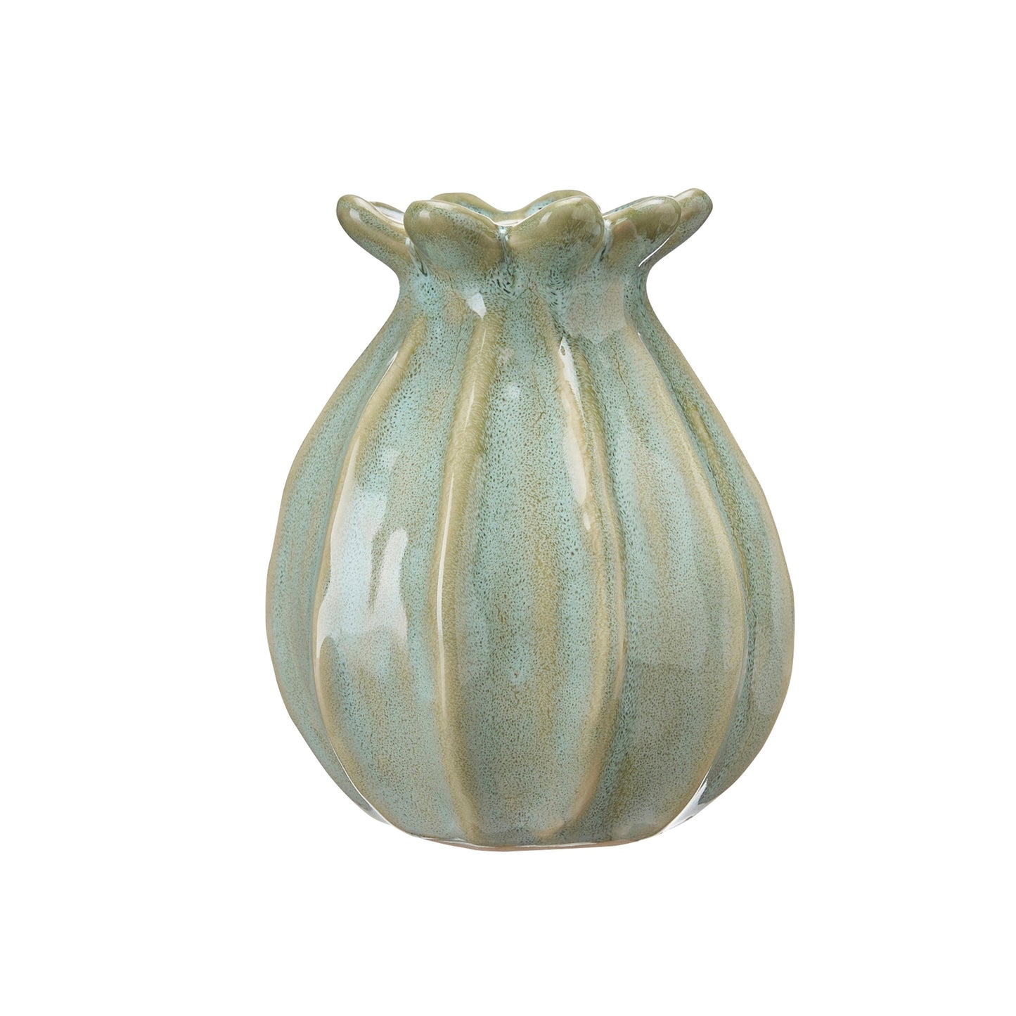 Green Poppy Vase