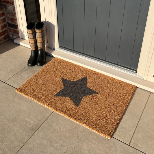 Large Star Coir Doormat