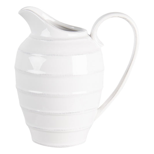 White Ceramic Pitcher