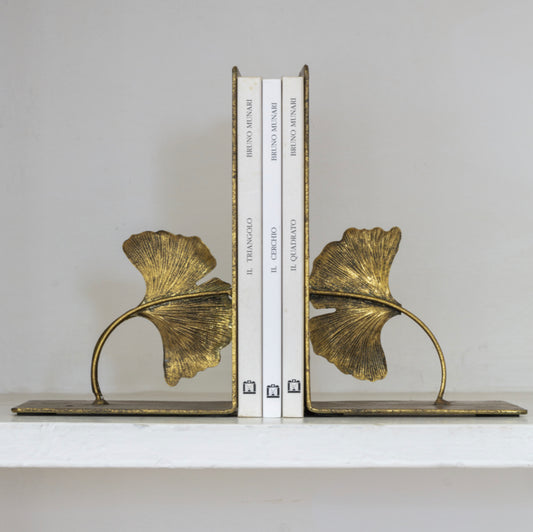 Golden Lotus Bookends