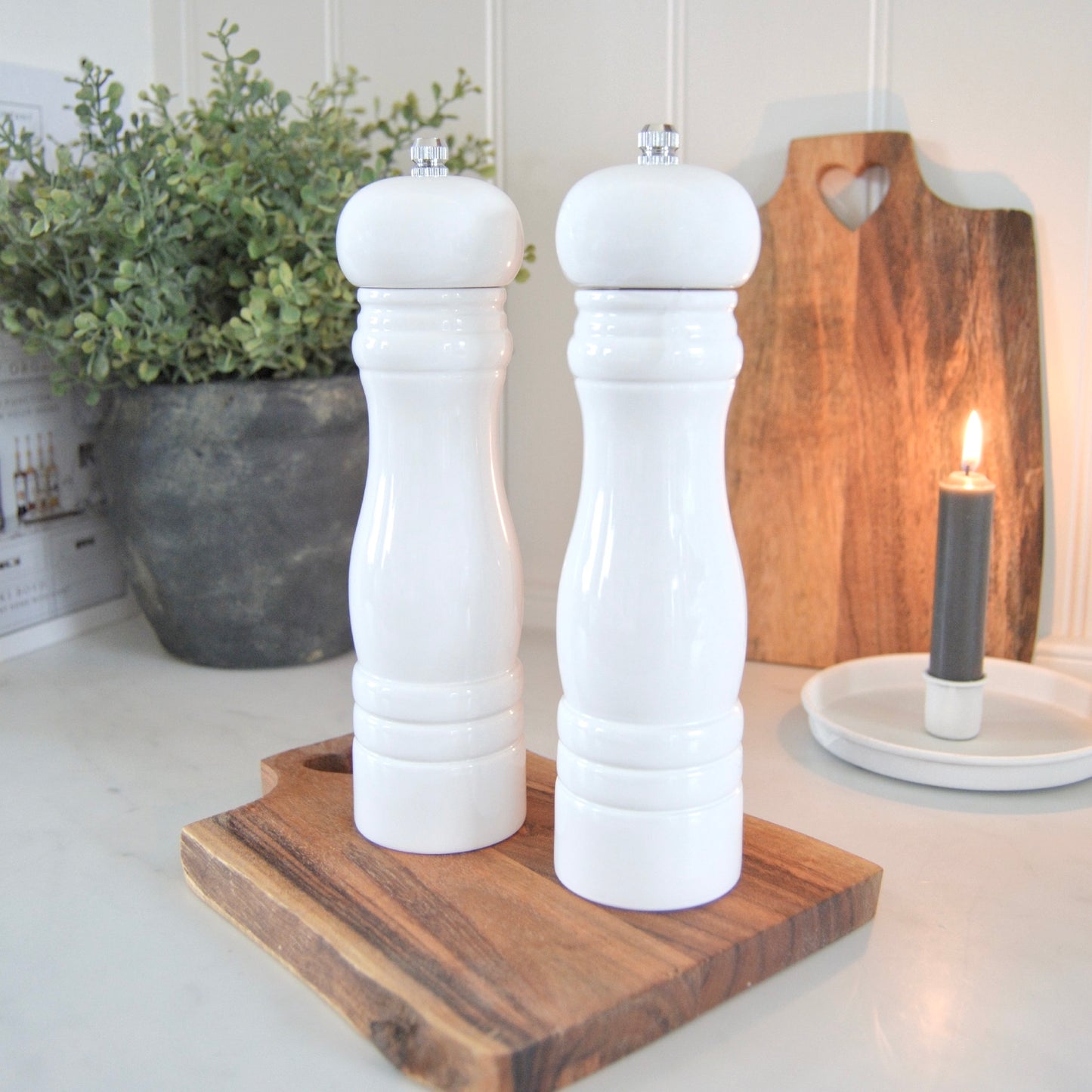 White Salt & Pepper Mill
