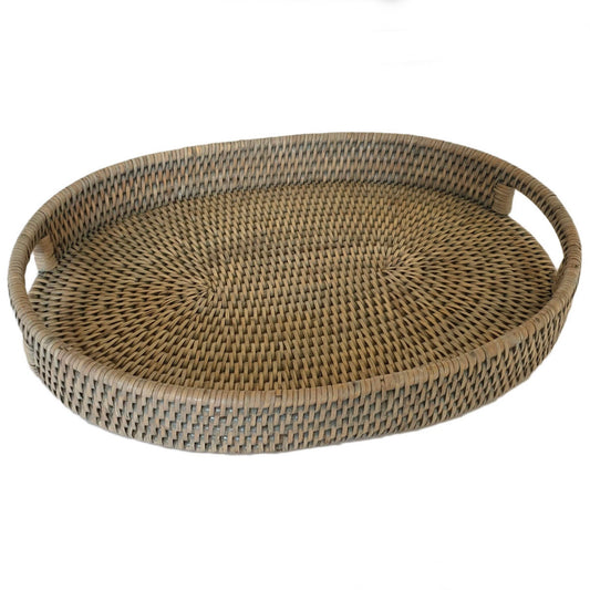 Burghley Oval Rattan Tray