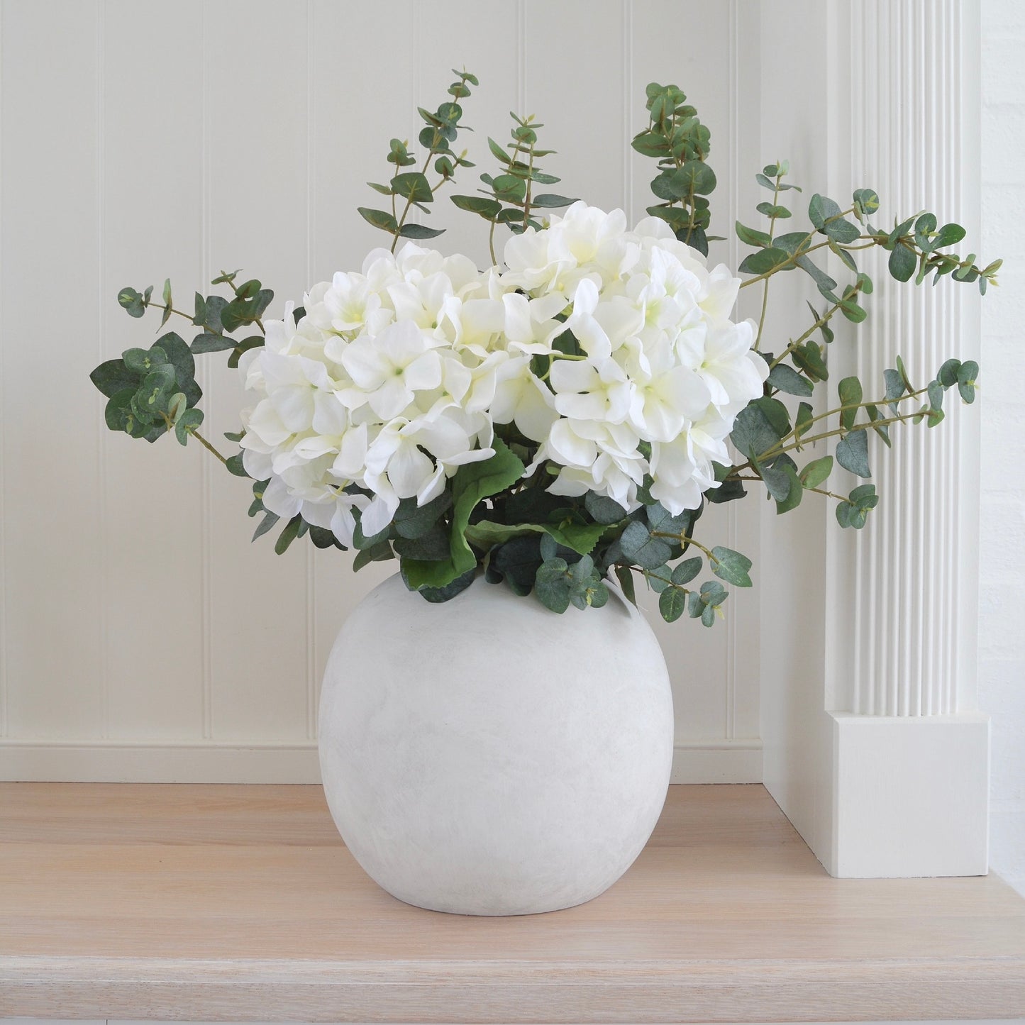 White Hydrangea Stem 67cm